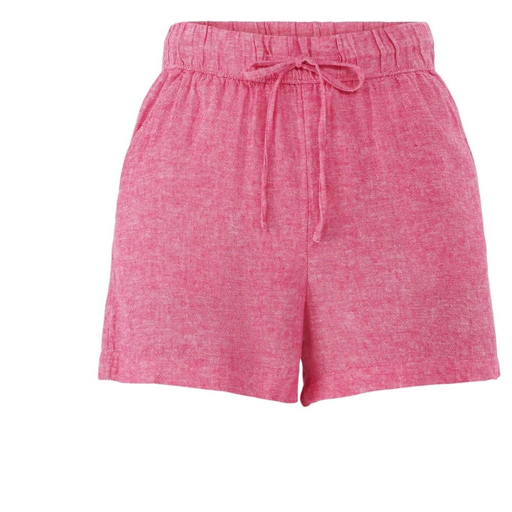 NWT! Time and Tru Women's Linen Blend Pull On Shorts